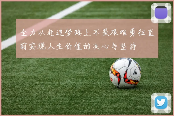 全力以赴追梦路上不畏艰难勇往直前实现人生价值的决心与坚持